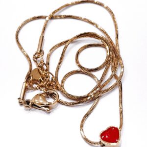 Collana cuoricino rosso