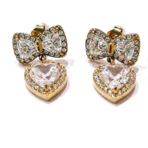 Orecchini fiocco e cuore - immagine 1