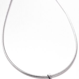 Girocollo semirigido con cuore pavè zirconi bianchi (silver) - immagine 1