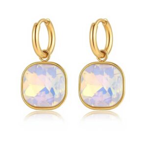 Orecchini la Cinta bianco (gold)