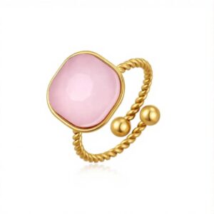 Anello la Cinta rosa (gold)